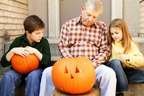 Halloween-ünnepe-család