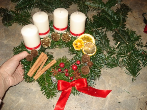 adventi-koszoru-készítése
