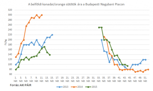 kanadai sütőtök piaci ára