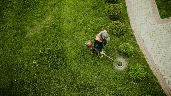 lawnmower-man-mows-lawn-view-from-top