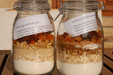 Utolsó pillanatos filléres karácsonyi ajándékötlet: üvegbe zárt muffin