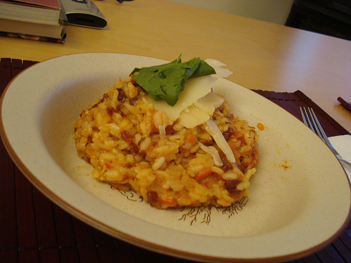 Milánói sáfrányos rizottó