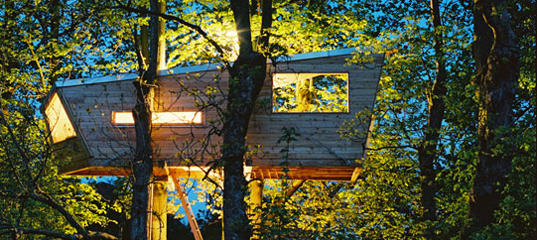 Lombház, kilátással - Luxusházak a fa koronáján!