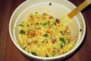 Csirkés rizssaláta