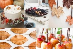 Őszi esküvői dekoráció házilag