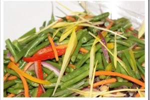 Földimogyorós borsósaláta recept