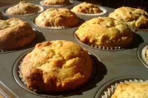 Így készül a banános-diós muffin