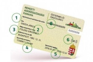 Március 20-ig kell érvényesíteni az őstermelői igazolványokat