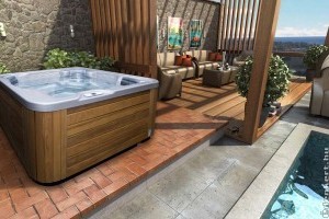 Kültéri masszázsmedence és felfújható jakuzzi