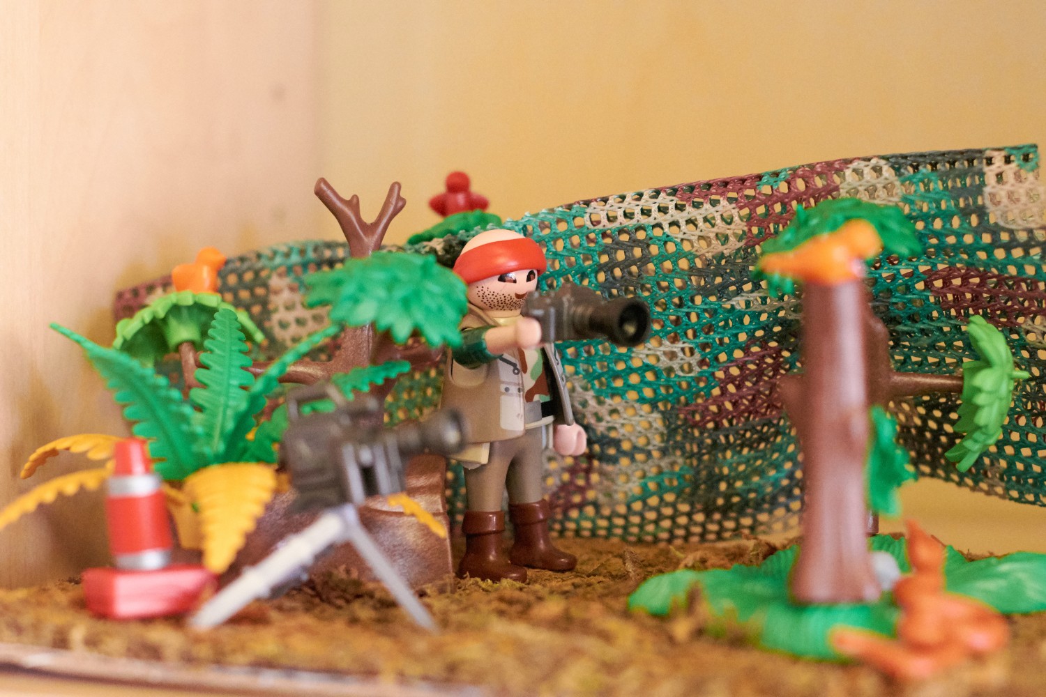 playmobil, játék, kert