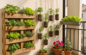 DIY függőleges kertek: hogyan használd ki a balkon minden centijét